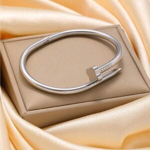 Stainless Steel JUSTE UN CLOU Clover Cuff Bracelet High End Nail Bracelet, Cuff